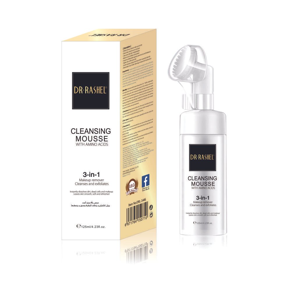 DR.RASHEL Cleansing Mousse with Amino Acids – 3 in 1
