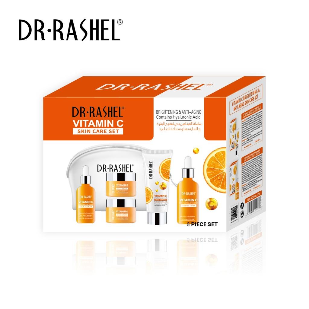 Dr. Rashel Vitamin C Skin Care Set – Brightening & Anti-Aging 5 PCS