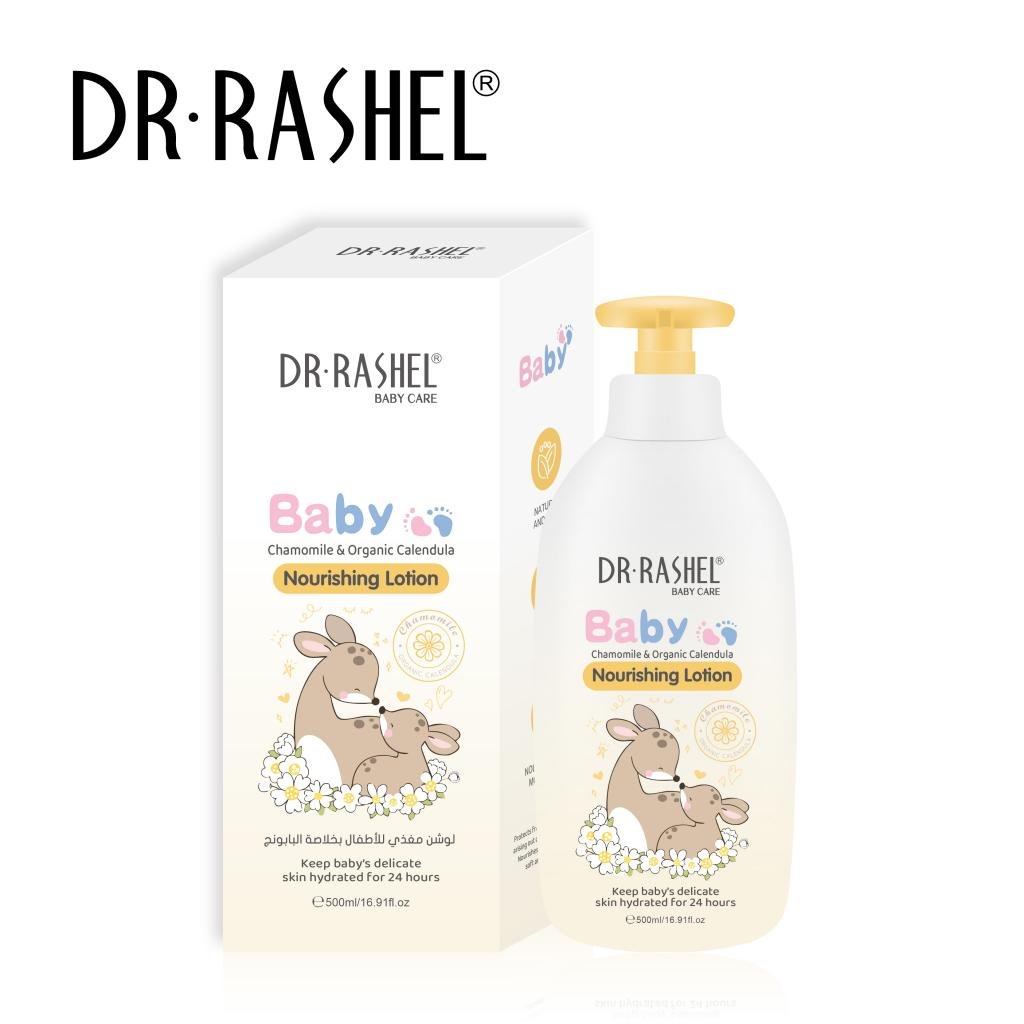 DR.RASHEL Baby Nourishing Lotion (Chamomile & Organic Calendula)- 300ml