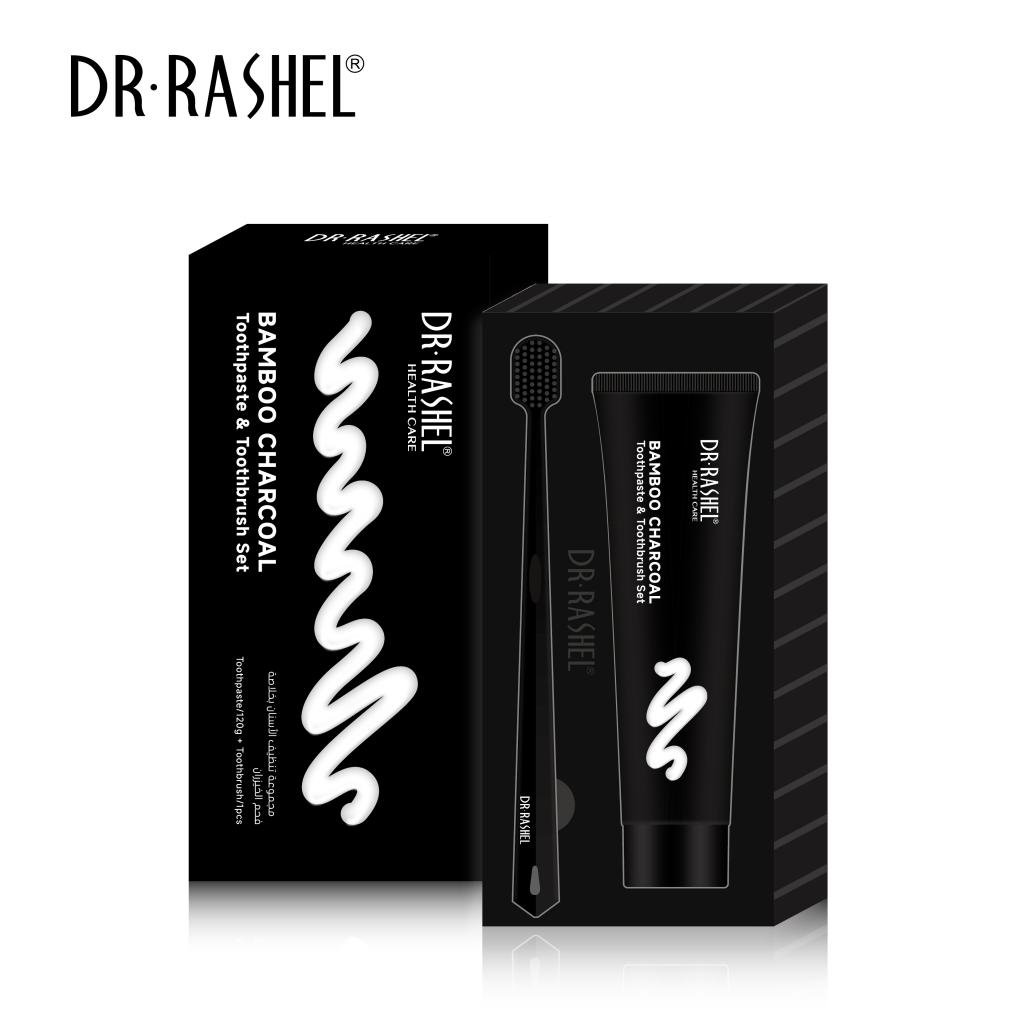 Dr Rashel Bamboo Charcoal Toothpaste with Toothbrush