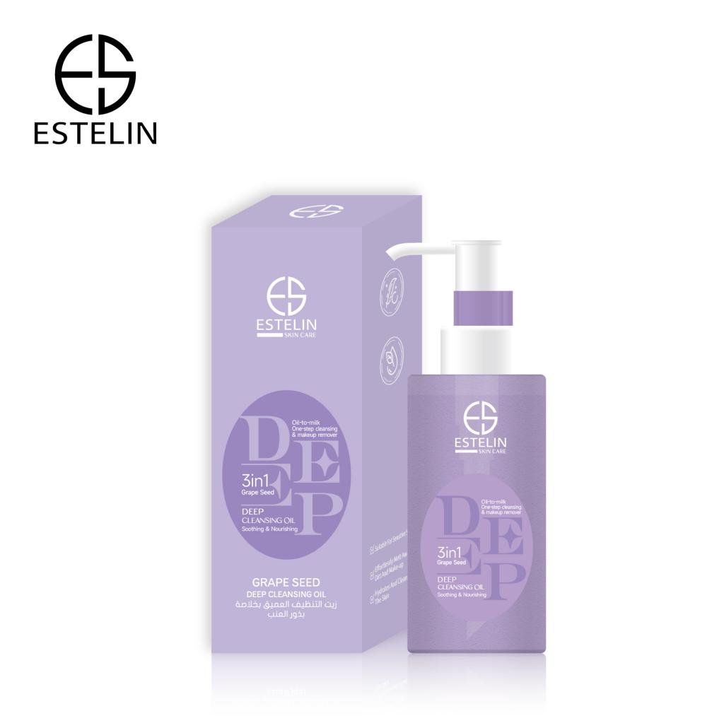Estelin 3 in 1 Deep Cleansing Oil – Grape Seed (Oil to Milk)