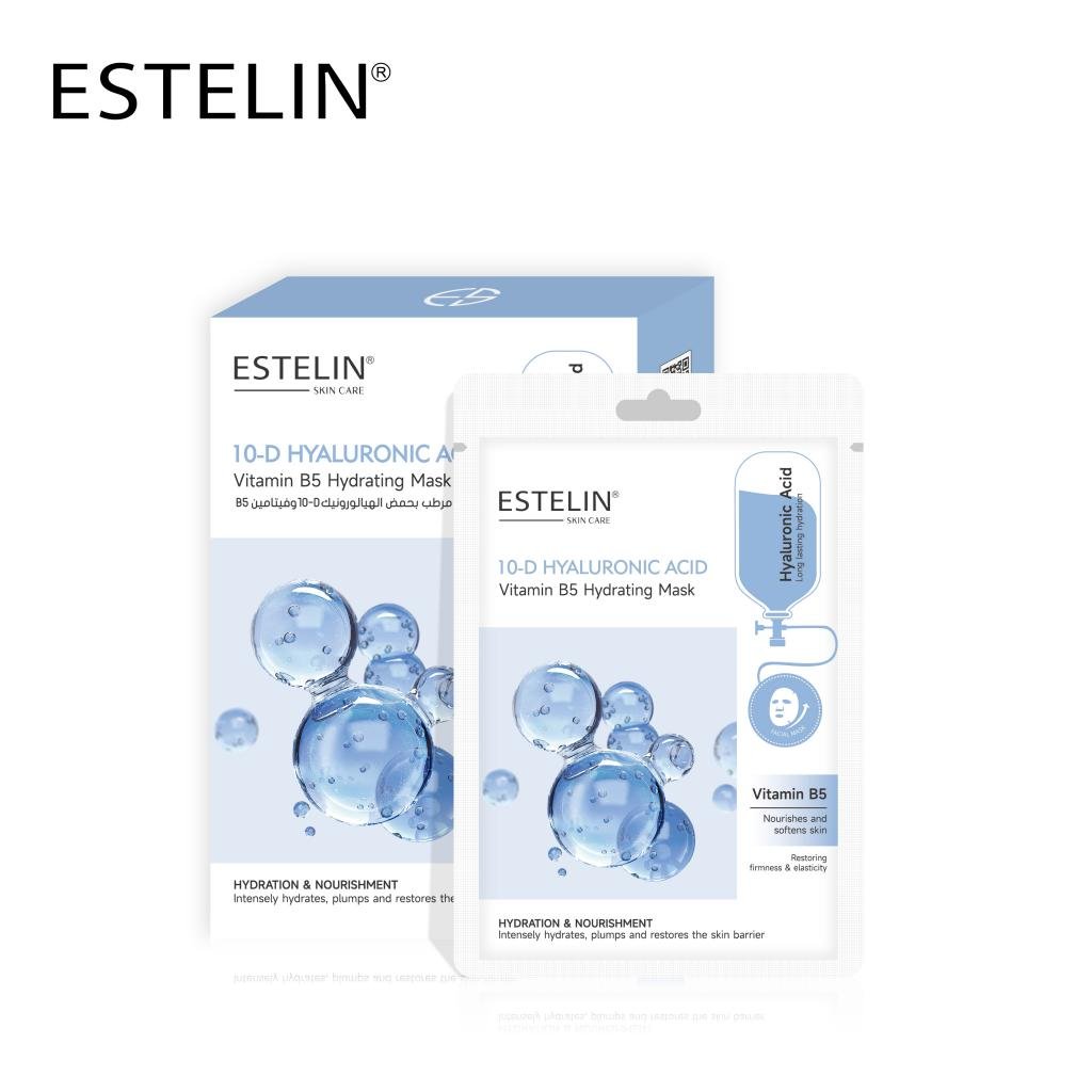 ESTELIN 10-D Hyaluronic Acid + Vitamin B5 Hydrating Mask