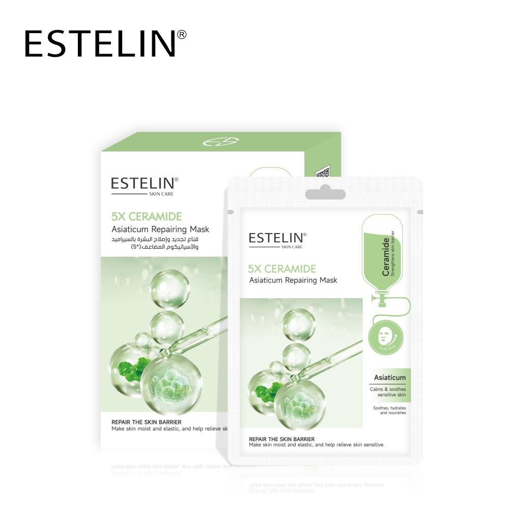 ESTELIN 5X Ceramide + Asiaticum Repairing Mask