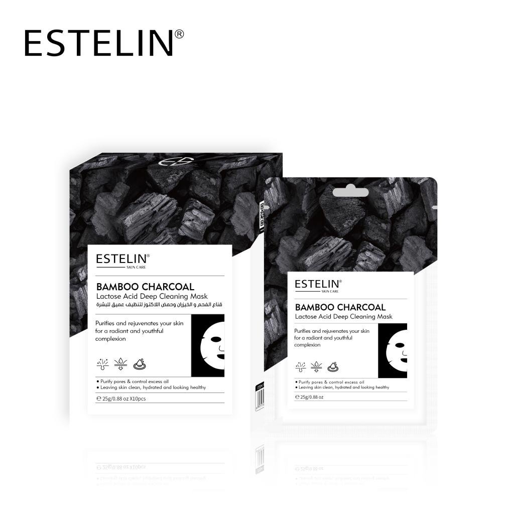 ESTELIN Bamboo Charcoal Deep Cleaning Mask 1-PCS